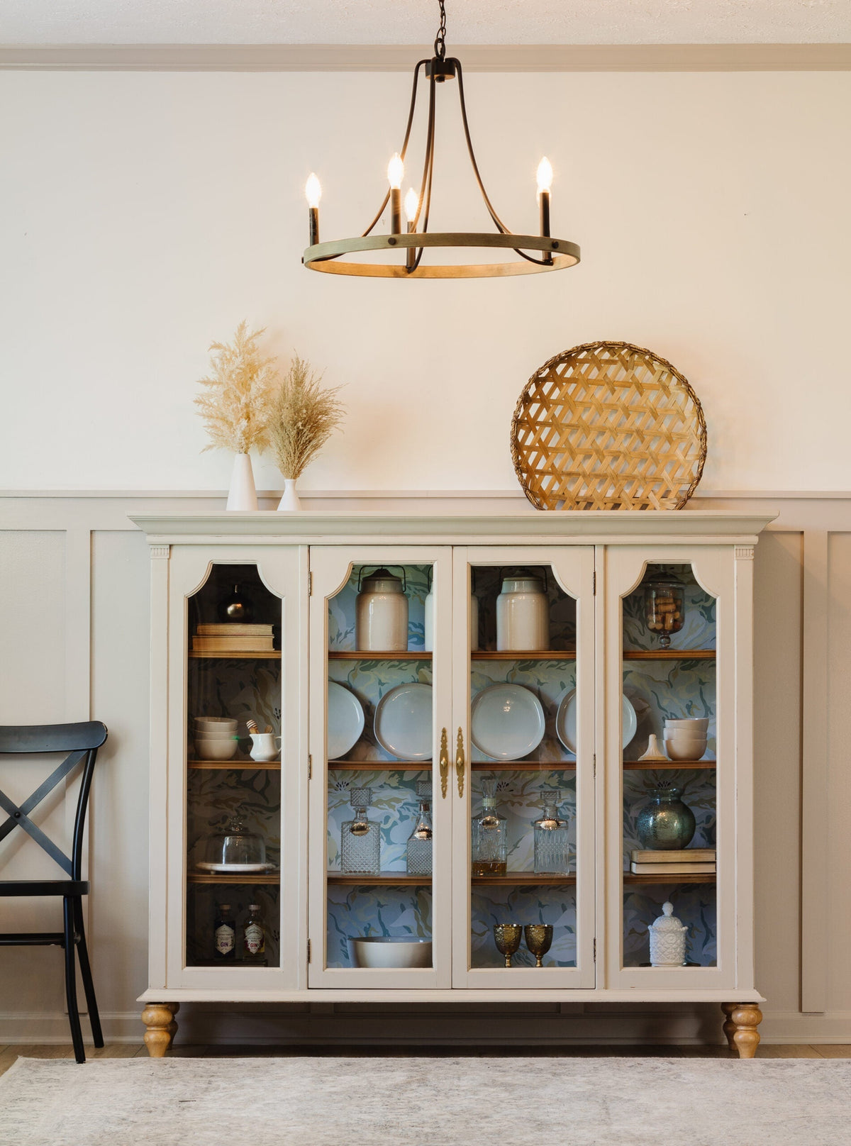 Upcycled Hutch Top to Elegant Cabinet with Fusion
