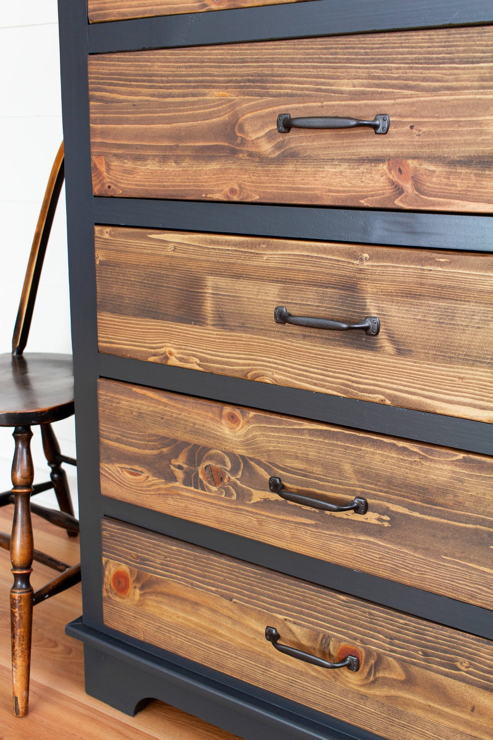 How to create a two-tone effect with stain and paint