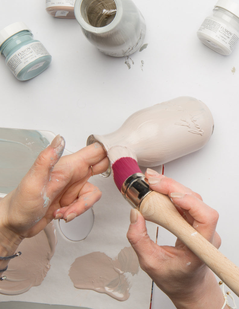 How to easily paint glass bottles using Fusion Mineral Paint