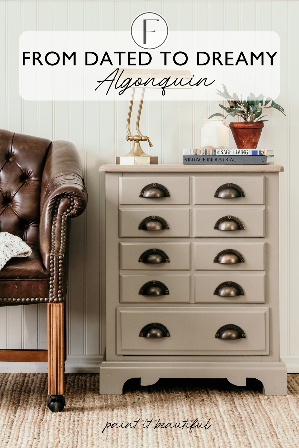 From Dated to Dreamy: Thrift Store End Table Makeover in Fusion Mineral Paint Algonquin