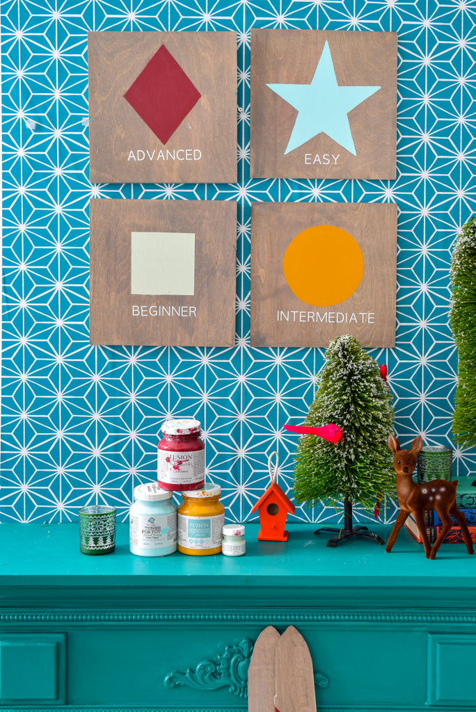 DIY Painted Ski Signs (How to get the Ski Chalet look!)